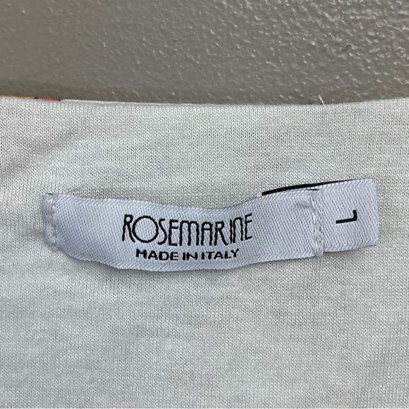 RoseMarine  Floral Print Blouse Made in Italy wrap top Y2K inspired lined Large - Picture 2 of 10